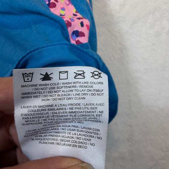 NIKE T-Shirt Womens Size Large Blue Just Do it Graphic Athletic Cut Athleisure D - Picture 5 of 9